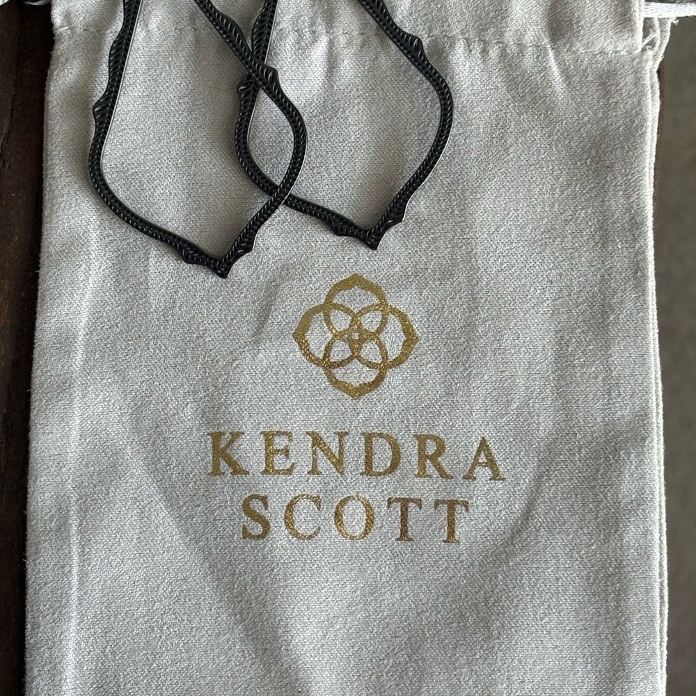 Kendra Scott Black Geometric Earrings